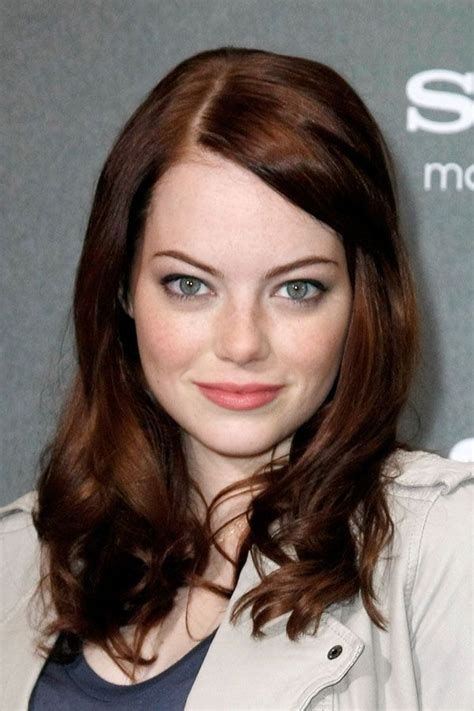 brunette siempre bella|Emma Stone Is Back to Super Dark Brunette .